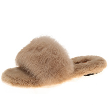 Superstarer Hot Sell Winter Fashion Slides Women Furry Plain Fur Comfortable Women Slides